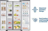 Samsung 700 L Frost Free Side by Side Refrigerator  (Gentle Silver Matt, RS72R5001M9/TL)