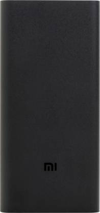 Mi 20000 mAh Power Bank (Fast Charging, 18 W)  (Black, Lithium Polymer)